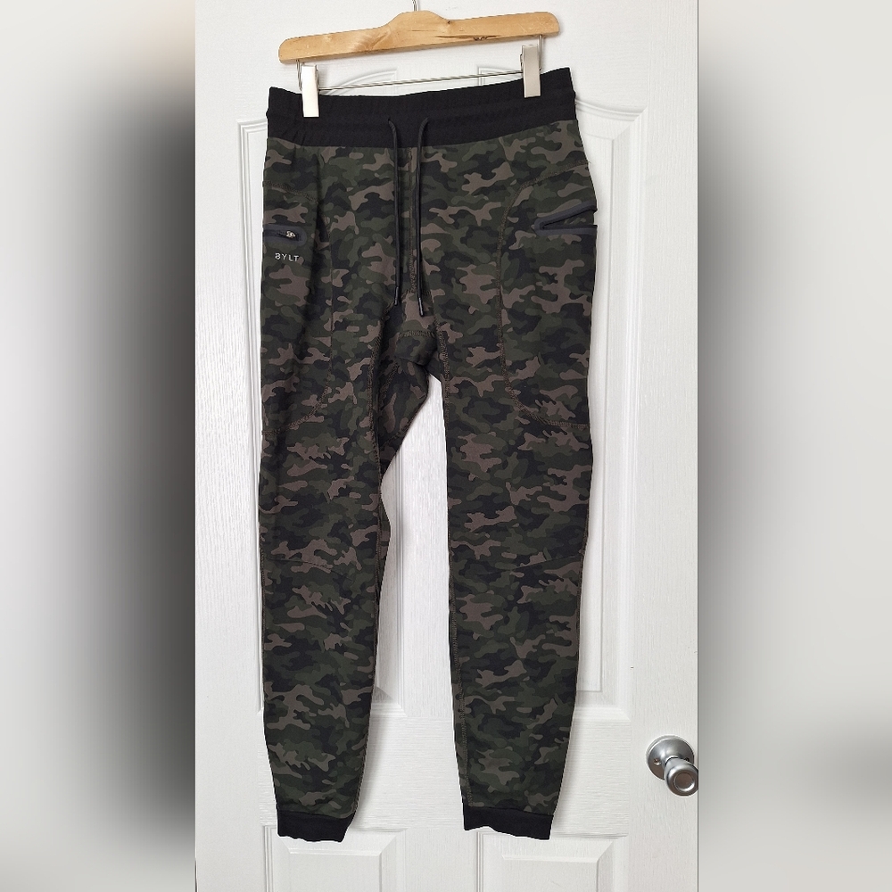 BYLT Basics Green Camo Joggers